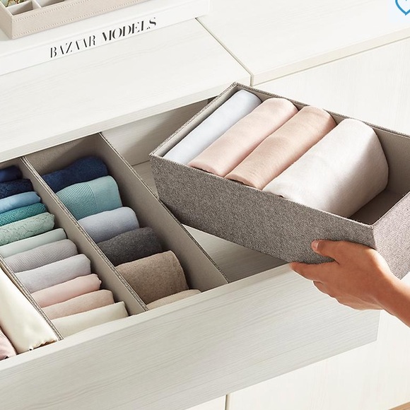 NWT Cambridge 2-Section Drawer Organizer Linen, Brown (looks like tan) - Picture 3 of 5